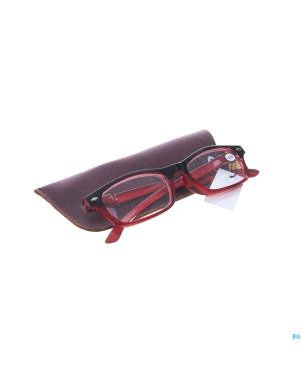 Pharmaglasses lunettes lecture diop.+4.00 red