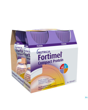 Fortimel compact protein peche-mangue 4x125ml