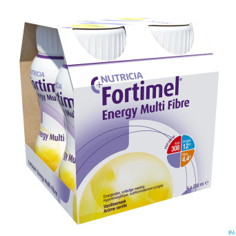 Fortimel energy multi fibre vanille 4x200ml