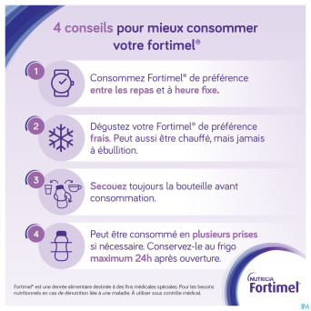 Fortimel energy multi fibre vanille 4x200ml