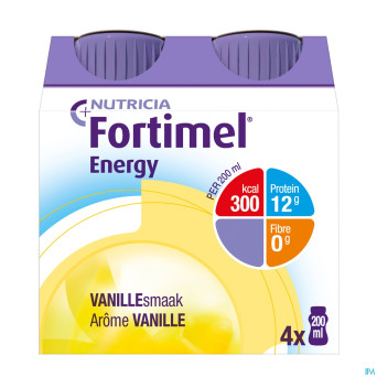 Fortimel energy vanille    4x200ml rempl.2320521