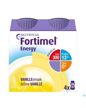 Fortimel energy vanille    4x200ml rempl.2320521