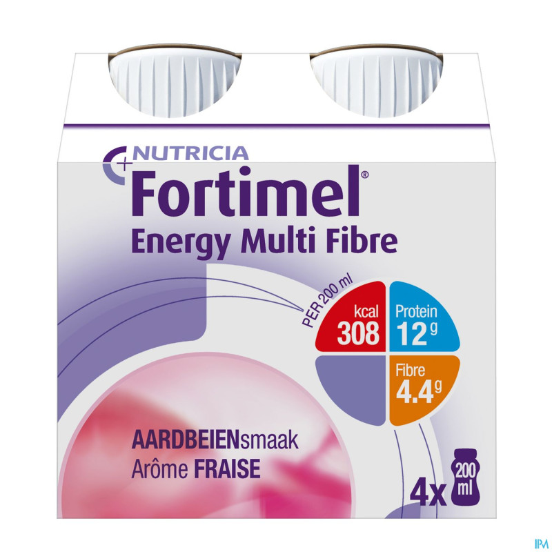 Fortimel energy multi fibre fraise  4x200ml