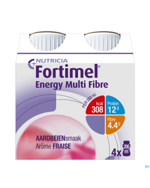Fortimel energy multi fibre fraise  4x200ml