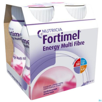 Fortimel energy multi fibre fraise  4x200ml