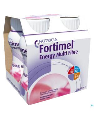 Fortimel energy multi fibre fraise  4x200ml