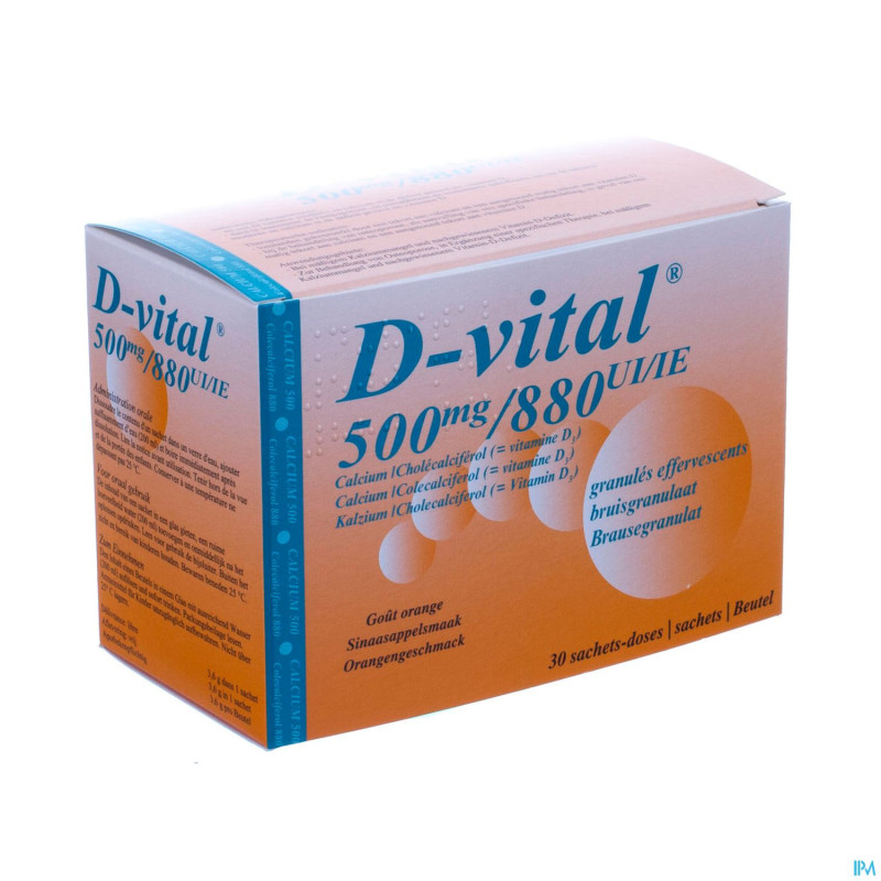 D-vital 500/880 efferv. sach  30
