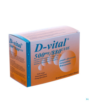 D-vital 500/880 efferv. sach  30