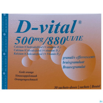 D-vital 500/880 efferv. sach  30