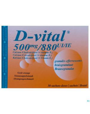 D-vital 500/880 efferv. sach  30
