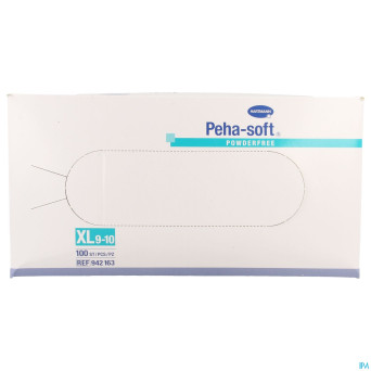 Peha soft gants latex n/st -pdr    xl 100 9421635