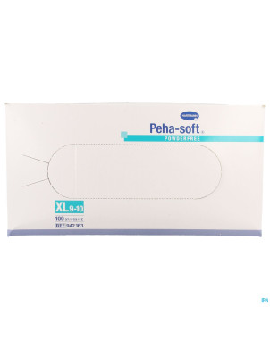 Peha soft gants latex n/st -pdr    xl 100 9421635