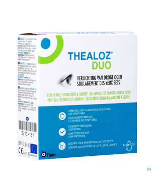 Thealoz duo gutt oculaires tripack 3x10ml