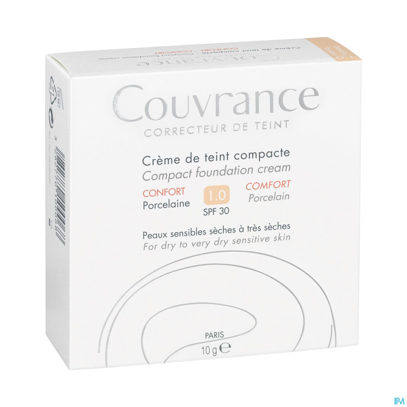 Avene couvrance cr teint comp. 01 porcel. conf.10g
