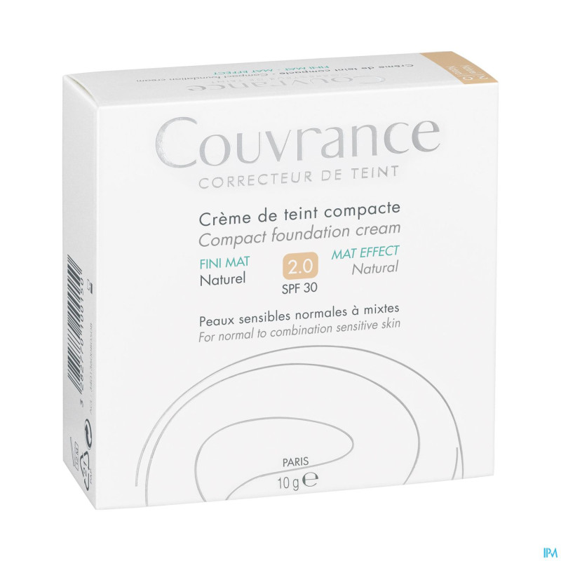 Avene couvrance cr teint comp.oil fr. 02 natur 10g