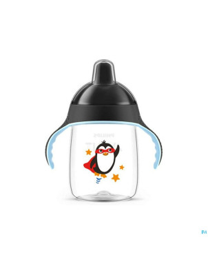 Philips avent gobelet a/fuite pinguin noir   340ml