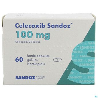 Celecoxib 100 mg sandoz caps hard dur 60