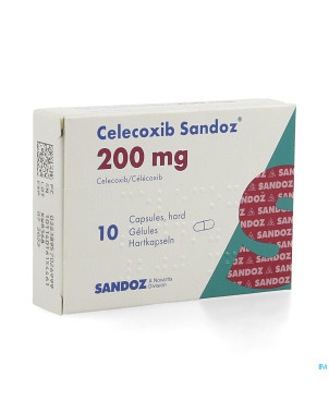 Celecoxib sandoz 200mg caps dur  10 x 200mg