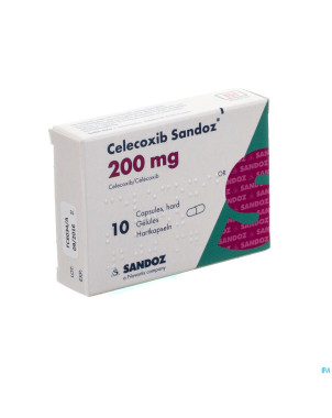 Celecoxib sandoz 200mg caps dur  10 x 200mg