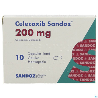 Celecoxib sandoz 200mg caps dur  10 x 200mg