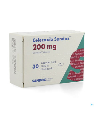 Celecoxib 200 mg sandoz caps hard dur 30