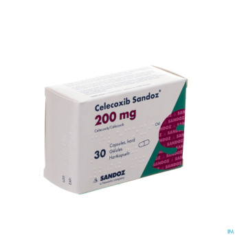 Celecoxib 200 mg sandoz caps hard dur 30
