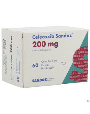 Celecoxib 200 mg sandoz caps hard dur 60