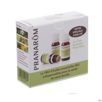 Triopack 3 huiles essent. v2 2x10ml+1x5ml pranarom