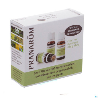 Triopack 3 huiles essent. v2 2x10ml+1x5ml pranarom