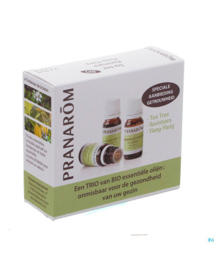 Triopack 3 huiles essent. v2 2x10ml+1x5ml pranarom