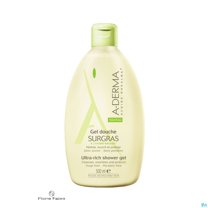 Aderma gel moussant avoine surgras 500ml