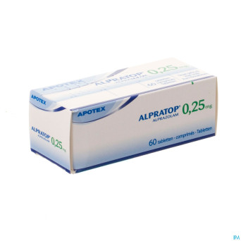 Alpratop 0,25mg tabl 60 x 0,25mg