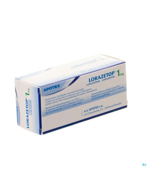 Lorazetop 1,0 comp 60 x 1,0 mg