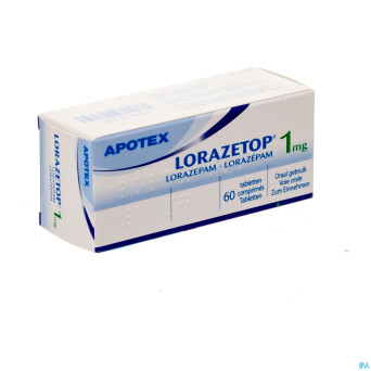 Lorazetop 1,0 comp 60 x 1,0 mg