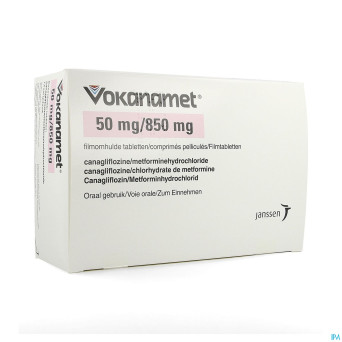 Vokanamet  50mg/ 850mg comp pell 180