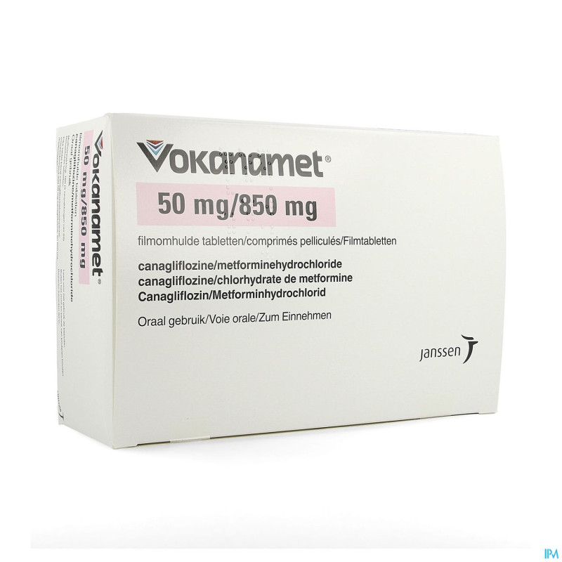 Vokanamet  50mg/ 850mg comp pell 180