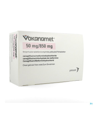 Vokanamet  50mg/ 850mg comp pell 180