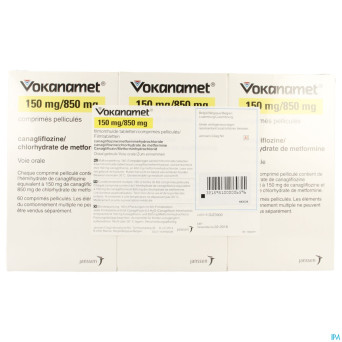 Vokanamet 150mg/ 850mg comp pell 180