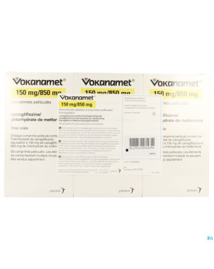 Vokanamet 150mg/ 850mg comp pell 180