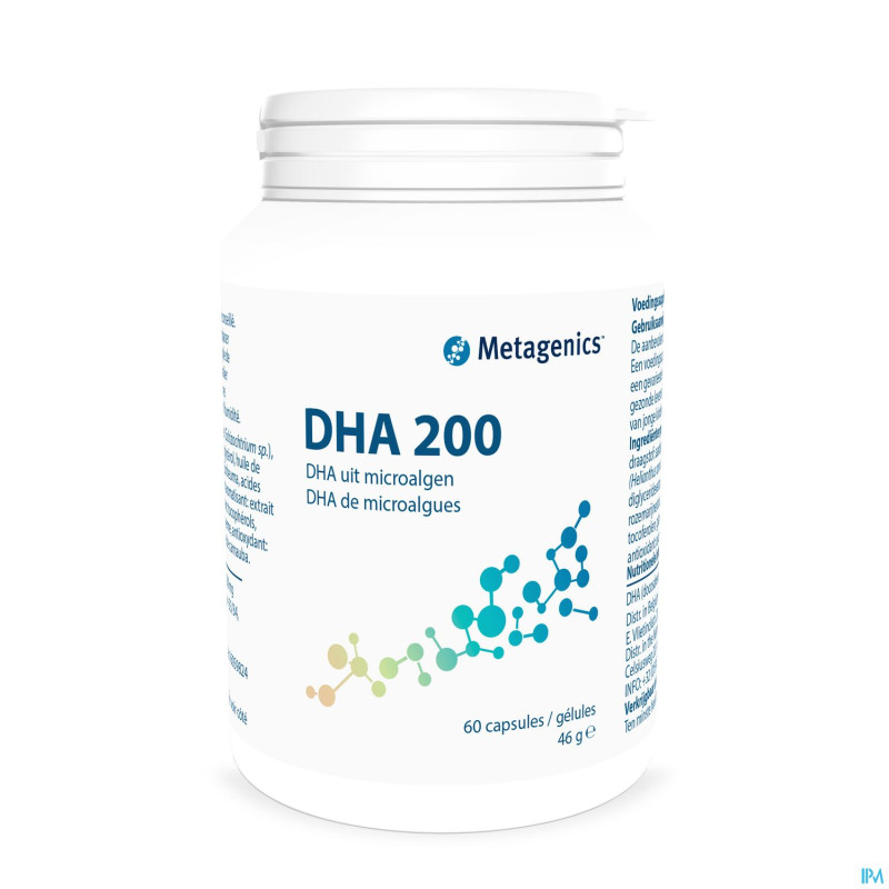 Dha 200    pot caps  60 19753 metagenics