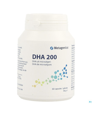 Dha 200    pot caps  60 19753 metagenics
