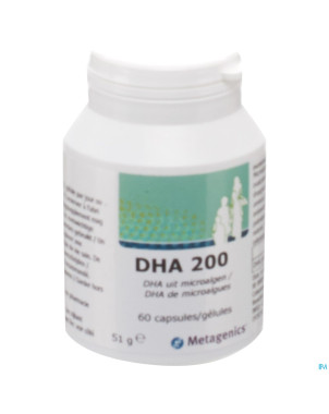 Dha 200    pot caps  60 19753 metagenics