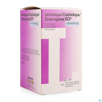 Levodopa carbidopa entacap eg 200/50/200mg 100