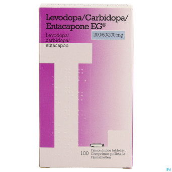Levodopa carbidopa entacap eg 200/50/200mg 100