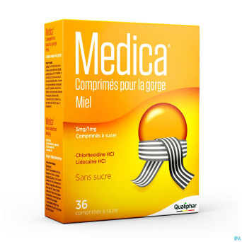 Medica comprimes gorge miel    comp a sucer 36