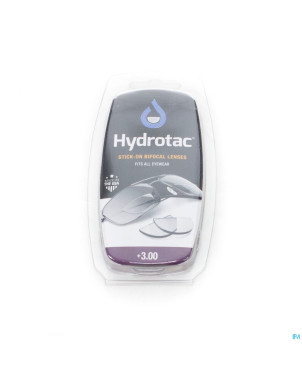 Hydrotac stick-on bifocal lenses +3.00 2