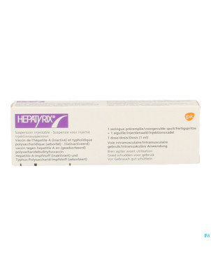 Hepatyrix susp inj ser prerempli 1 x 1ml