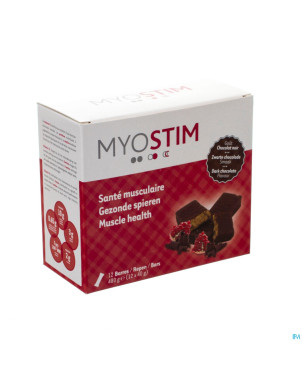 Myostim barre proteine chocolat noir 12