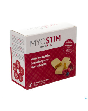 Myostim barre proteine fruits rouges 12