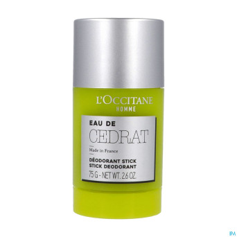 L'occitane homme cedrat deodorant stick    75g